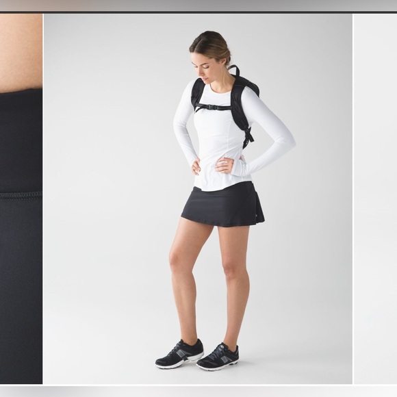 lululemon athletica Dresses & Skirts - Lululemon Circuit Breaker Skirt Black Size 2